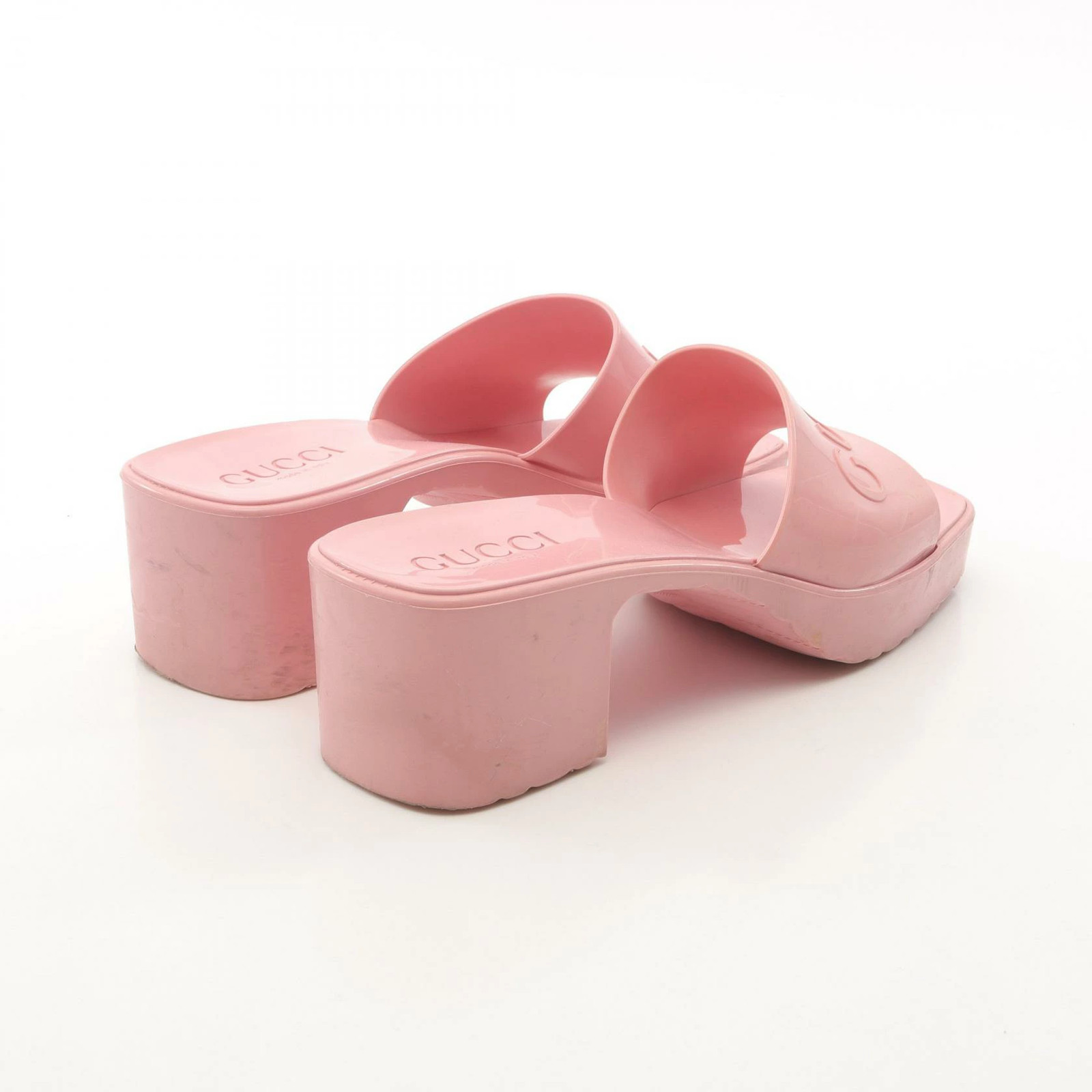 GUCCI Sandals Shoes Rubber Women's Pink 624730 thumbnail 2