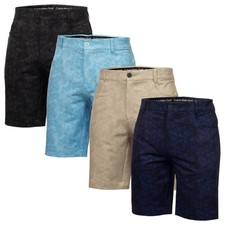 Calvin Klein Mens Printed Genius Four Way Stretch Breathable Golf Shorts