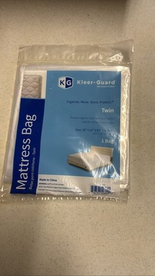 Kleer-Guard Twin Mattress Bag 39x10x87'' 1.5 Mil Moving Storage Cover
