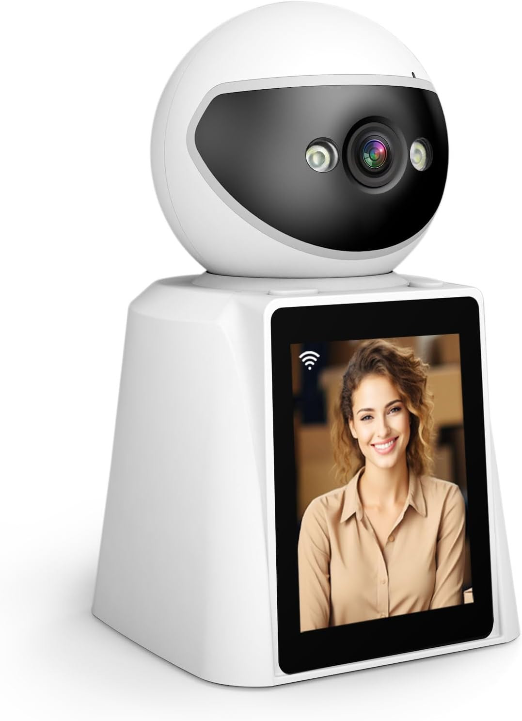 Telecamera Sicurezza, Display 2.8" HD, Videochiamate Con Audio Bidirezionale, Ri - 1