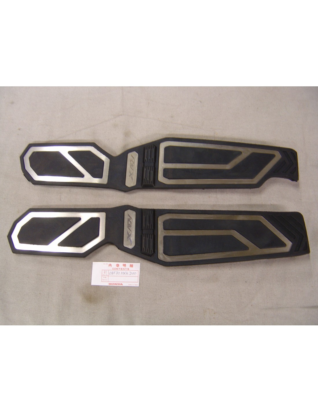 Kit caoutchouc de repose-pied pour Honda X-ADV 750 2017-2018 noir d'origine 08F70-MKH-D00