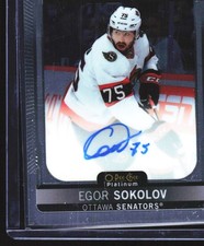 2021-22 O-Pee-Chee Platinum #R-ES Egor Sokolov Rookie-Autographs