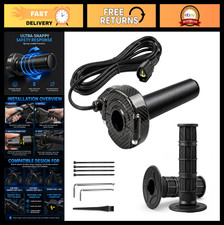 Full Twist Throttle Grip Kit for Electric Dirt Bikes - Right Hand Handle, Cable,