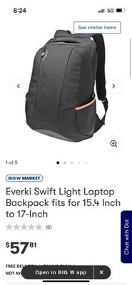 Everki Laptop Backpack   Excellent Condition