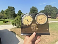 Vintage Ford Motor Company local 182 Livonia plant Desk top Clock & Thermometer