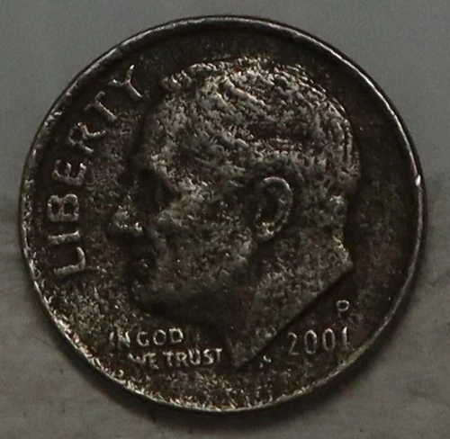 2001-P Roosevelt Dime — photo from the most recent tracked eBay sale