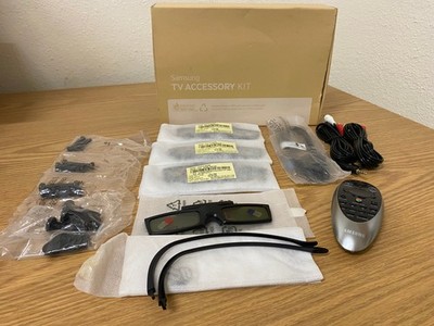 Samsung TV Accessory Kit 4 HD 3D Active Glasses SSG-5150GB New Smart Hub Remote