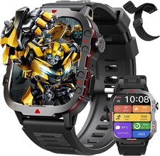 Smart Watch for Men Call Receive/Dial Rugged Tactical Fitness Tracker