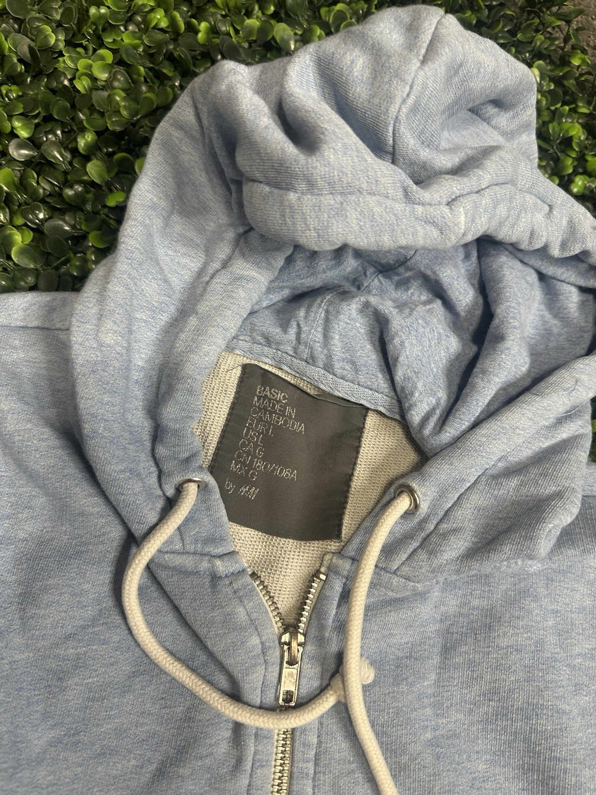 Blue Men’s Zip Up Blue Basic Large - image 2