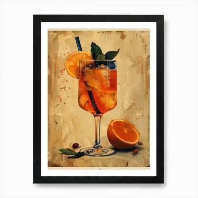 Aperol Spritz Art Print 336 Art Pri Framed Wall Art Poster Canvas Print Picture