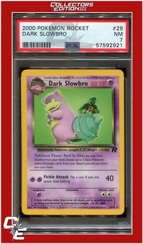 Dark Slowbro (Unlimited) graded PSA 7 for sale on eBay
