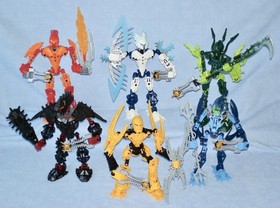 Lego Bionicle GLATORIAN LEGENDS (8984-8989) Complete + Canisters & Instructions