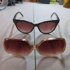 Vintage Opti-Ray Big Eye Round Oversized pink steampunk rockabilly Sunglasses — photo 2