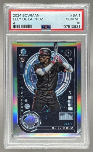 107510831 Elly De La Cruz 2024 Bowman Chrome #BAI-1 A.I. Rookie RC PSA 10