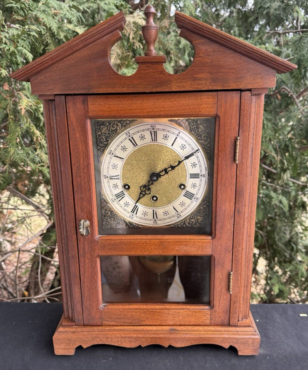 Vintage 1970 Franz Hermle German Westminster Chime Mantle Cl