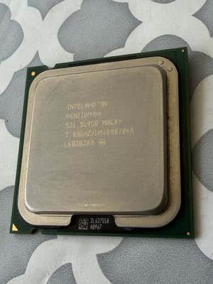 SL9CB INTEL PENTIUM 4 531 3.00GHz CPU SOCKET LGA775 1MB CACHE 800MHz CPU