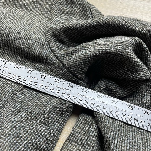 Vintage 60s Brooks Brothers Tweed Coat Fur Collar Lined Atomic Overcoat 44 - Picture 11 of 14