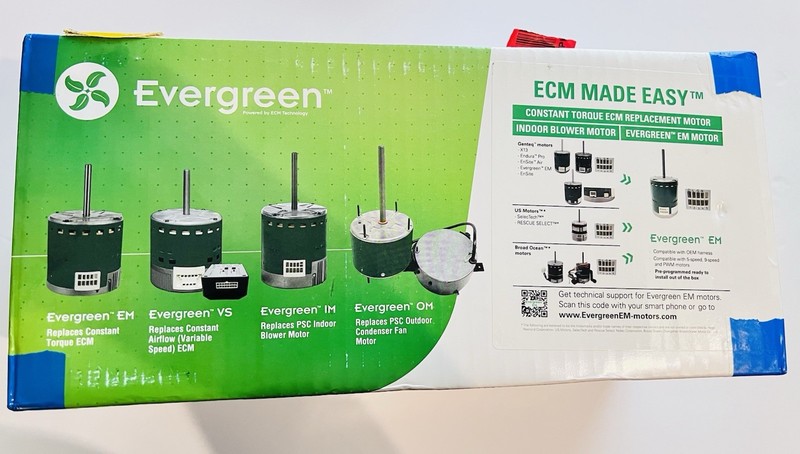 OEM Evergreen ECM INDOOR BLOWER Motor 6203X for Carrier X13 ECM 1/3 HP 115/230 V