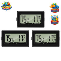 Digitales Thermometer Hygrometer Temperatur Luftfeuchtigkeit 3 StüCk FüR