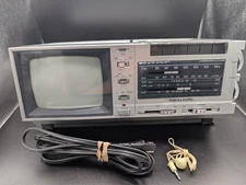 Realistic Vintage Portavision 16-111 Micro-TV w/ AM/FM Radio TESTED WORKING!