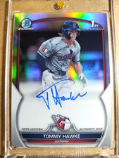 2023 Tommy Hawke 1st Bowman Chrome Rookie Autograph Silver Refractor RC /499🔥🔥