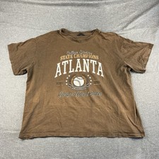 Jay Jays Shirt Mens Large Brown Graphic T-Shirt Tee Casual Outdoor Sports
