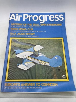 Air Progress Magazine August 1973 EAA Acro Sport King Kong Cub Aviation