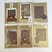 Quilt Patterns Vintage Lot of 6 Backyard Quilts  Pieces From My Heart JOL READ
