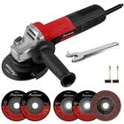 900W Angle Grinder Kit - Cutting, Grinding & Polishing