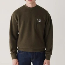Frank And Oak Men's Explorer Regular Fit Polar Fleece Sweater S $129   1120900