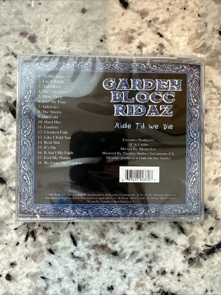 GARDEN BLOCC RIDAZ RIDE TIL WE DIE RARE OOP SAC/BAY CLASIC BROTHER LYNCH XRAIDED - Image 2 of 4