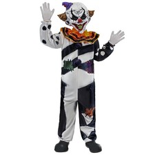 Spooktacular Creations Scary Clown Costume for Kids, Small 5-7yr , White