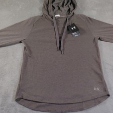 Under Armour Hoodie Womens Small Gray ColdGear Infrared CGI Pullover 1356604