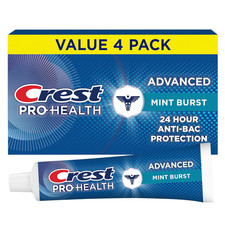 Crest Pro-Health Advanced Antibacterial Protection Toothpaste - Pack of 4, 5 Oz 1.09 per gallon