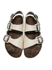 Sandali Birki’s by Birkenstock crema triplo cinturino cinturino posteriore EU 39 US 8 8,5