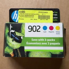 HP 902 Ink Cartridges Cyan Magenta Yellow 4 HP OfficeJet 6950 6960 6970 T0A38AN