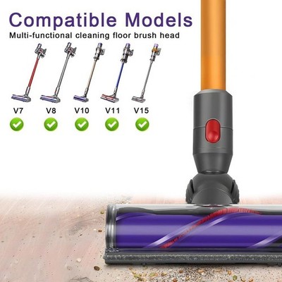 Bodenbürste Staubsauger Bodendüse Bürste für Dyson V7 V8 V10 V11 V15 25x9,8x16cm