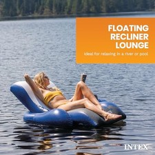 Inflatable Floating Swimming Pool Recliner Lounge Chair for Adults INTEX
