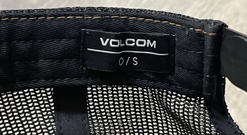 Vintage Y2K Volcom Snapback Hat Adjustable Trucker Meshback O/S Orange And Black - Picture 14 of 18