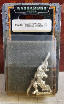 Warhammer 40k Eldar Howling Banshee Exarch 8028B Metal NiB