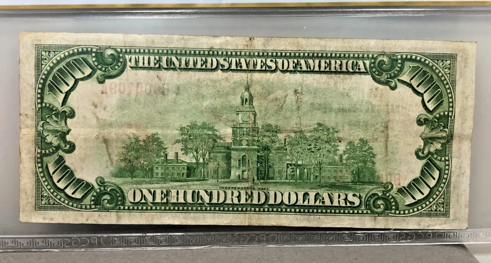 1929 $100 Type 1 PUEBLO Colorado National Currency PCGS VF 25 ~ FR# 1804-1 - Image 4 of 4