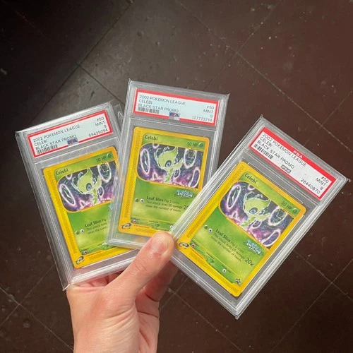 2002 POKEMON LEAGUE PROMO BLACK STAR #50 CELEBI PSA 9 gengar umbreon mewtwo