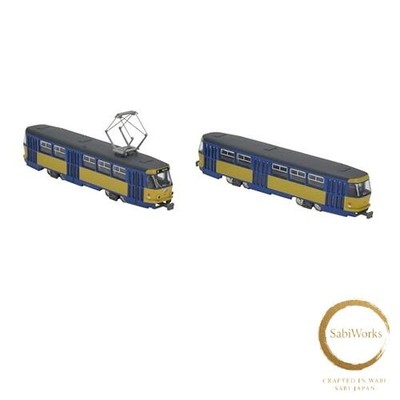 New TomyTec - 1/150 Tram System Leipzig Tatra T4 + B4 2 Cars F