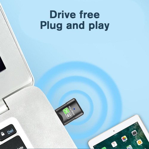 Dual Band 600Mbps USB WiFi Wireless Dongle AC600 Lan Adapter O7J7 Network F6F7 - Picture 9 of 12