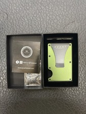 Avantwood Carbon Fiber Green Wallet Card Holder Money Clip New Avantwood Carbon Fiber Green Wallet Card Holder Money Clip New