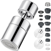 360° Wasserhahn Aufsatz Schwenkbar, M22/M24 Drehbare Wassersparer Mit 2 Strahlar
