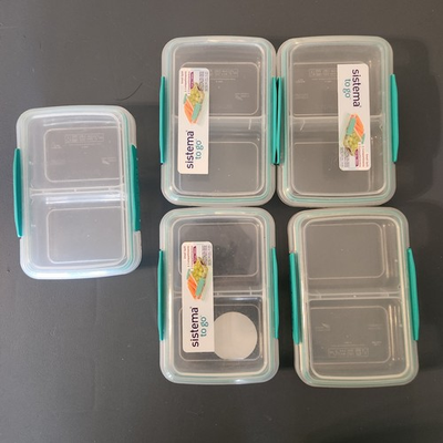 #ad Sistema Split Containers Lot Of 5 BPA Free $18.79