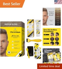 Natural-Looking Medium Blonde Hair Dye for Men - Ammonia-Free, Easy Application