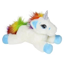 Adventure Planet Plush - LAYING UNICORN ( BLUE - 13 inch ) - New Stuffed Animal