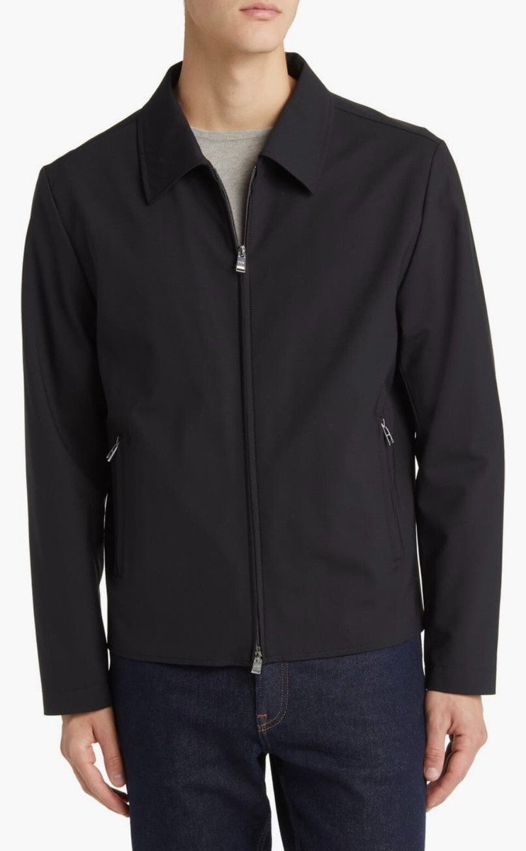 Hugo Boss Hanry Men's Wing Zip Up Wool Blend Jacket $595 | eBay